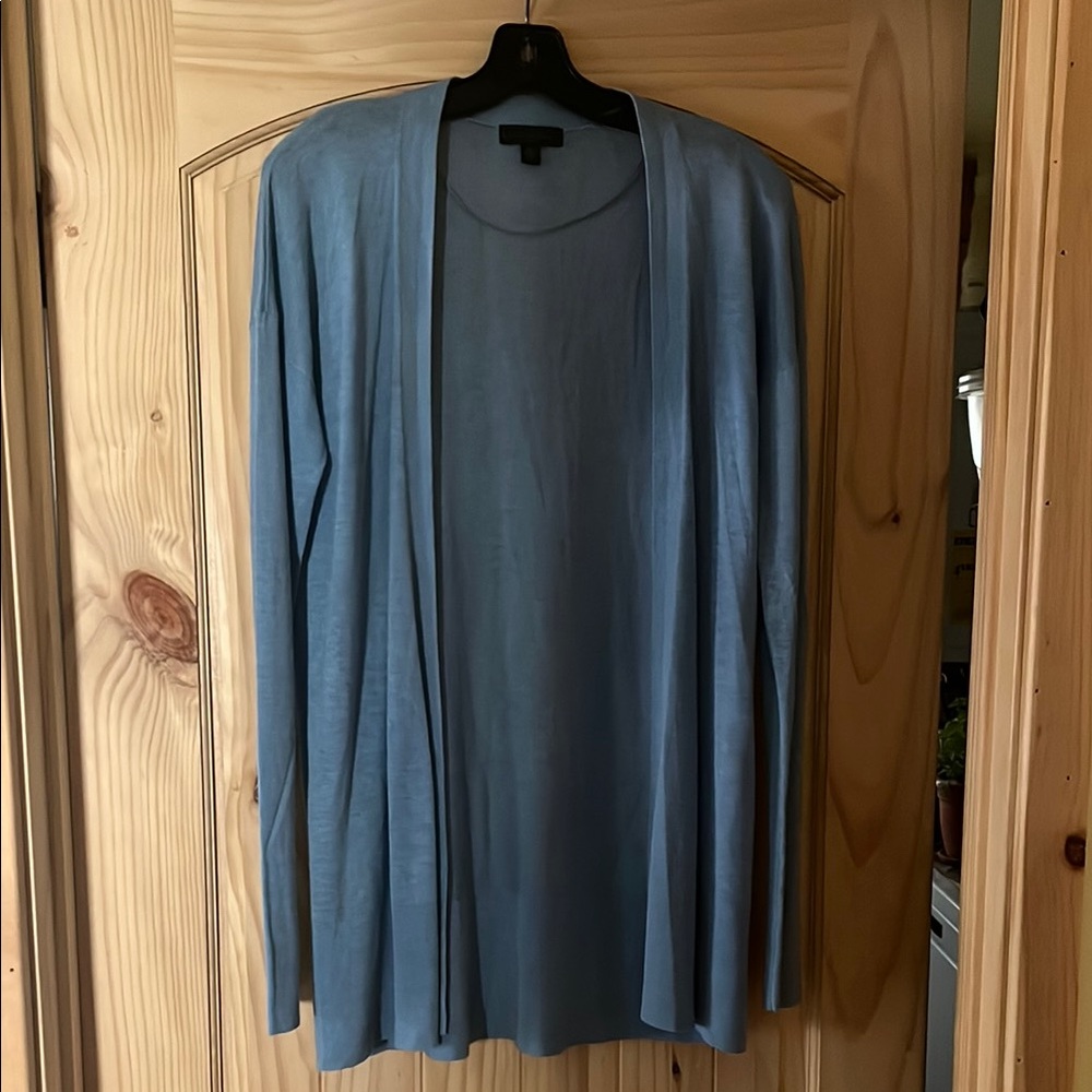 Elegant Blue Open Cardigan